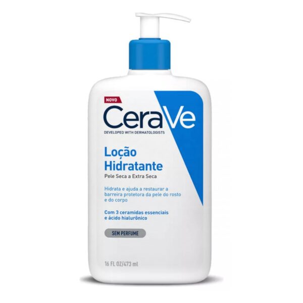 Loção Hidratante Cerave com Ácido Hialurônico sem perfume 473ml