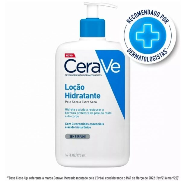 Loção Hidratante Cerave com Ácido Hialurônico sem perfume 473ml - Image 2